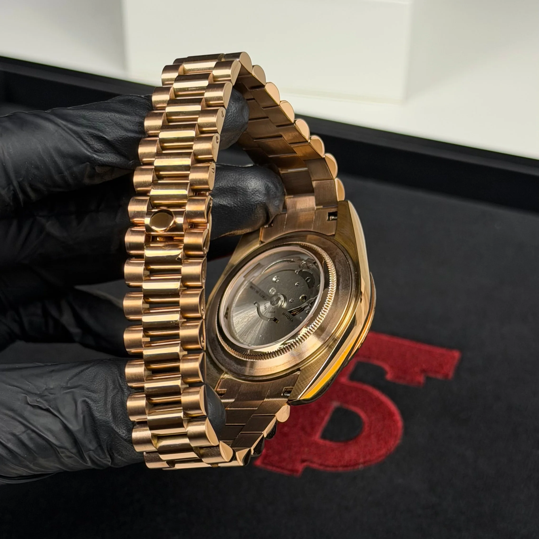 Day-Date Mod - Rose Gold Olive/President - Image 2