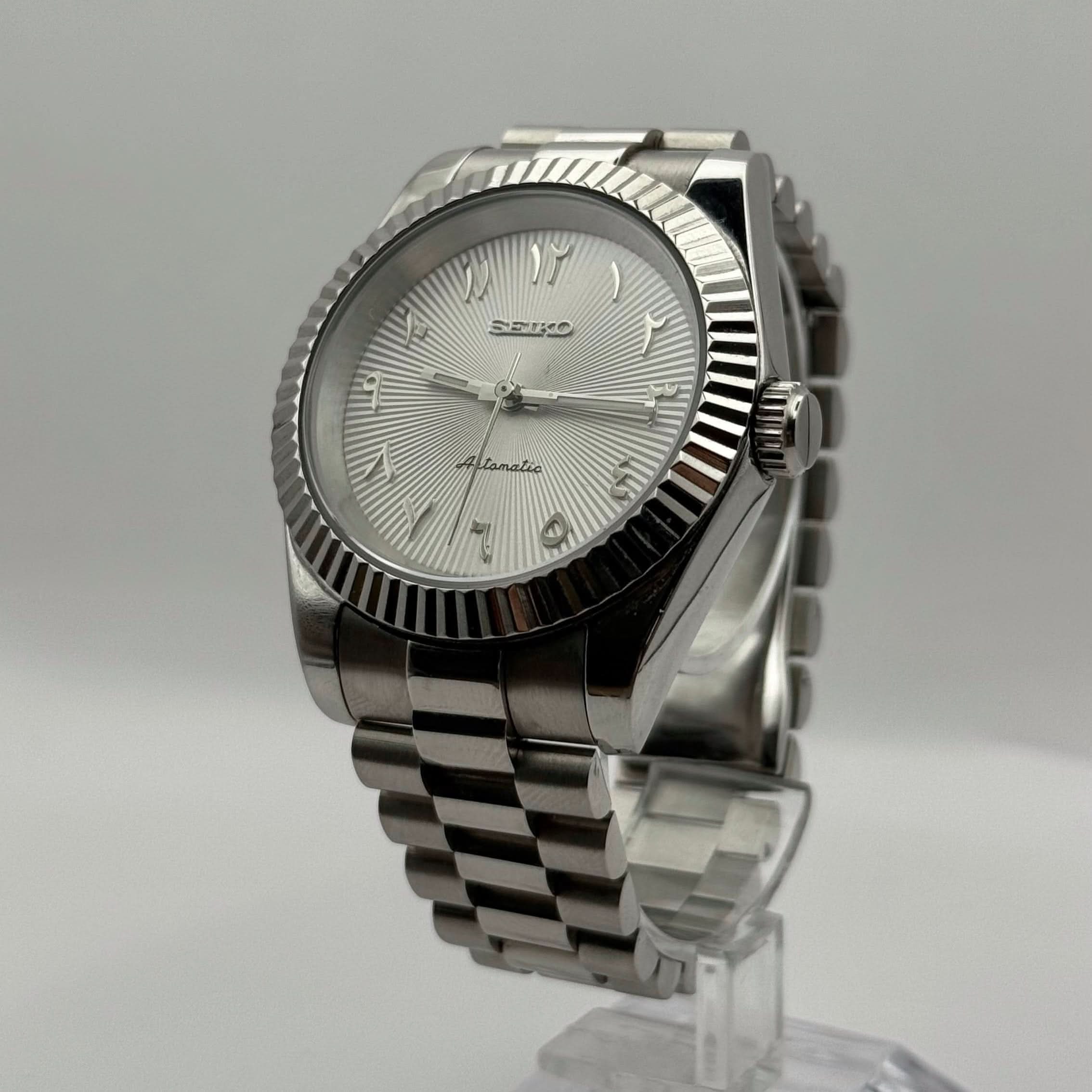 Datejust Mod - Textured Arabic White - Image 3