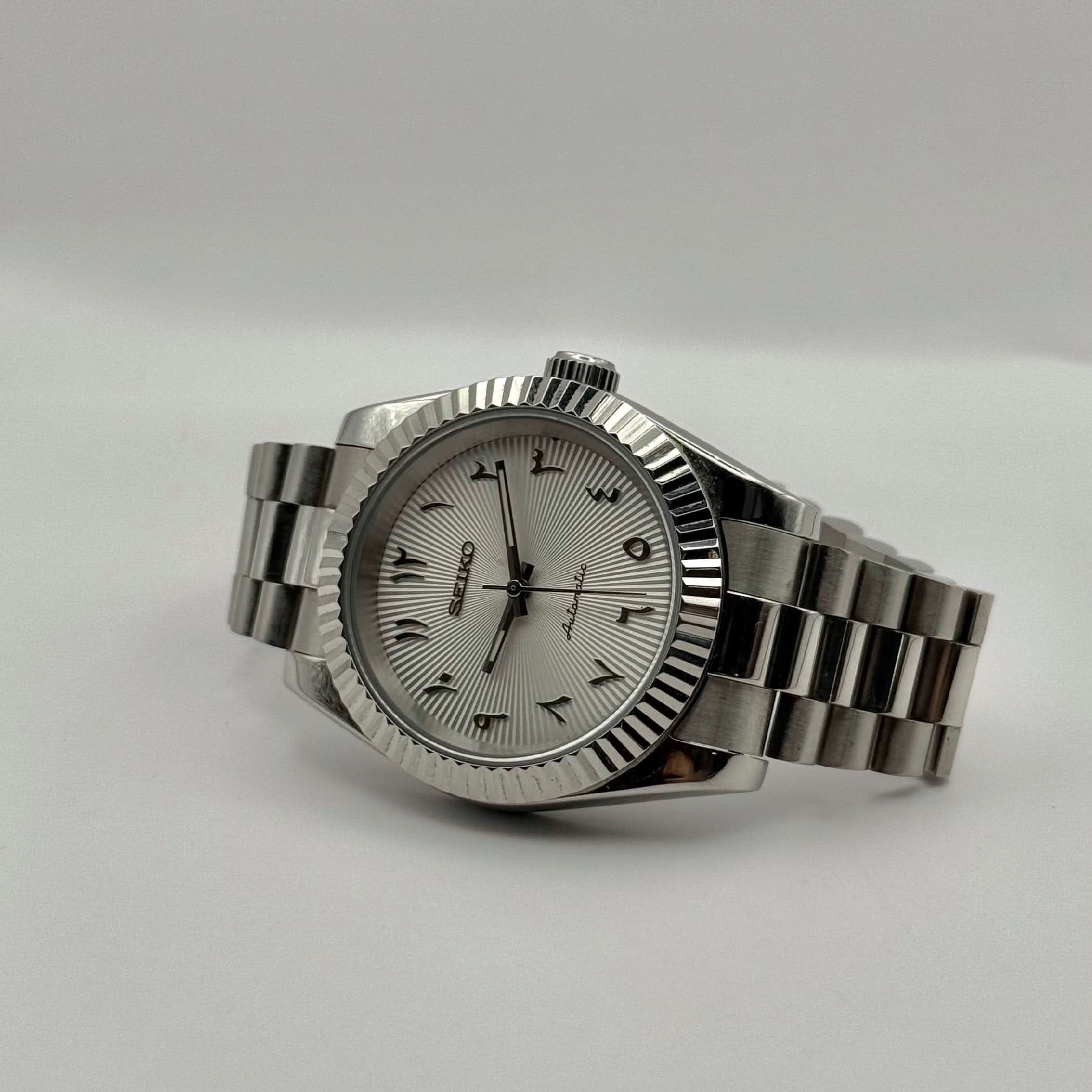 Datejust Mod - Textured Arabic White - Image 6