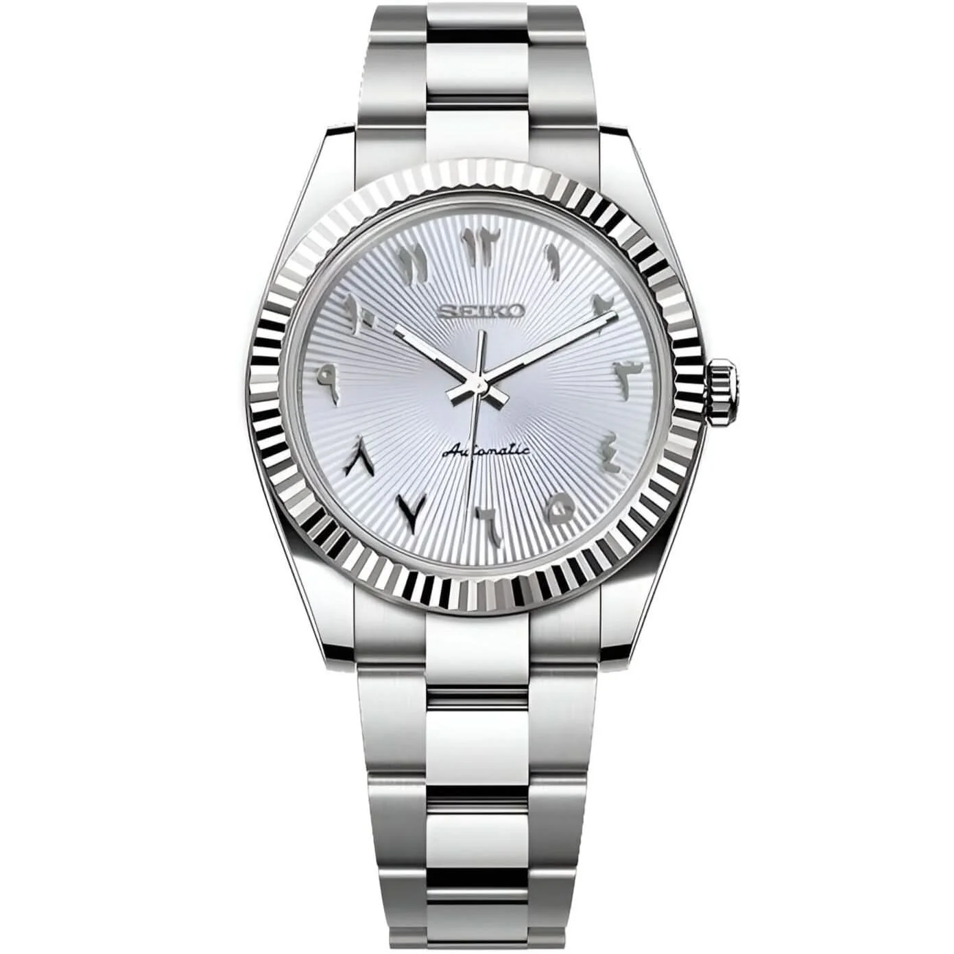 Datejust Mod - Textured Arabic White - Image 7