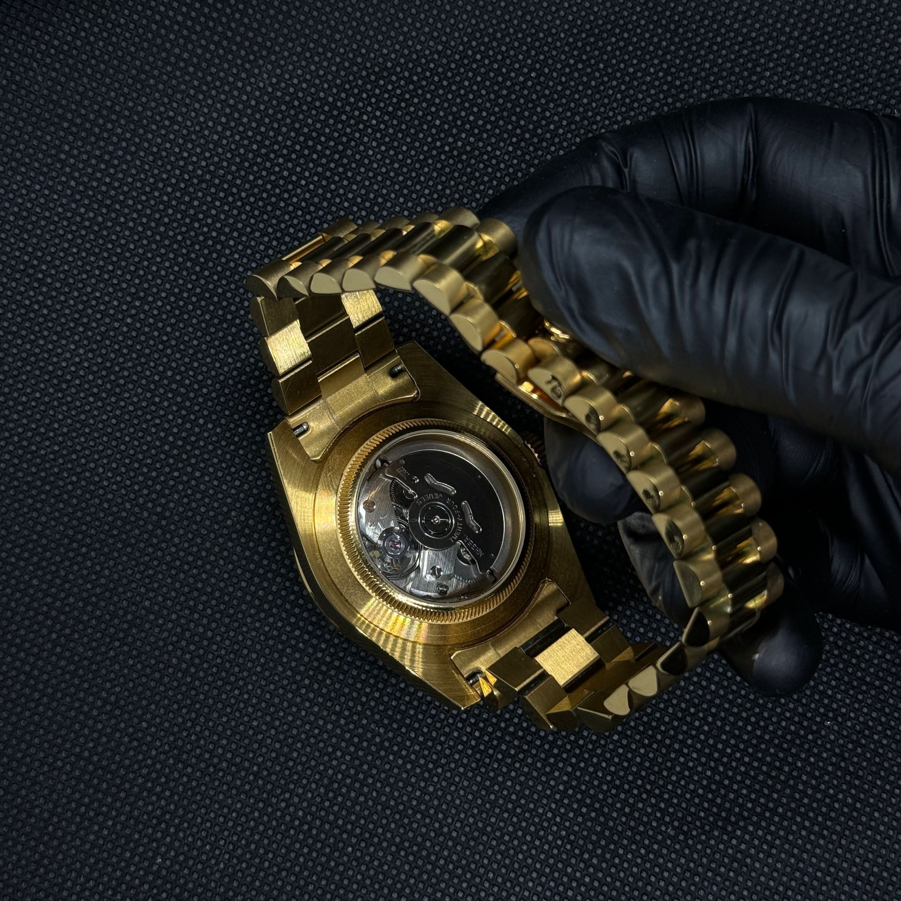 Datejust Mod - Arabic Gold Baby Pink - Image 4