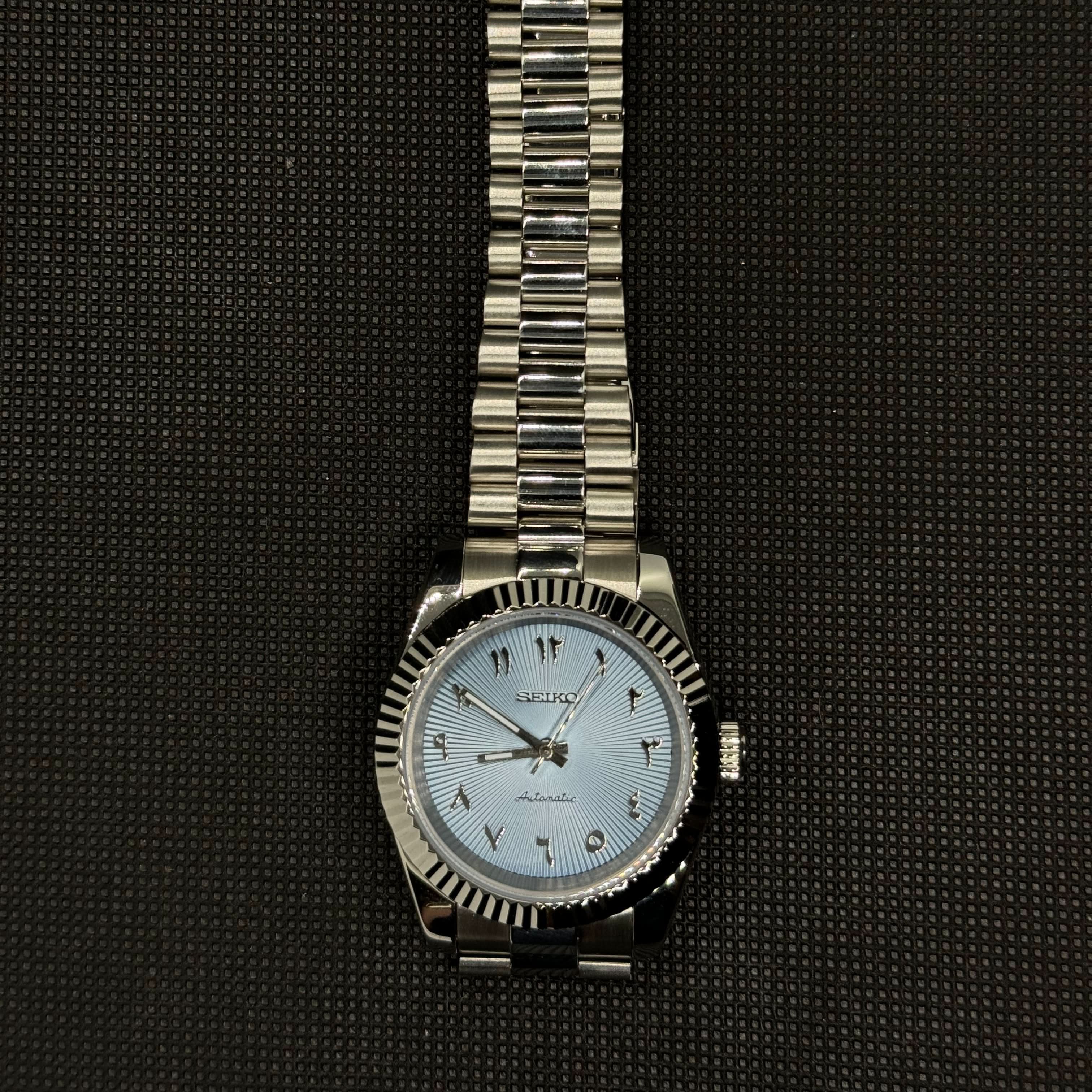 Datejust Mod - Textured Arabic Baby Blue - Image 3
