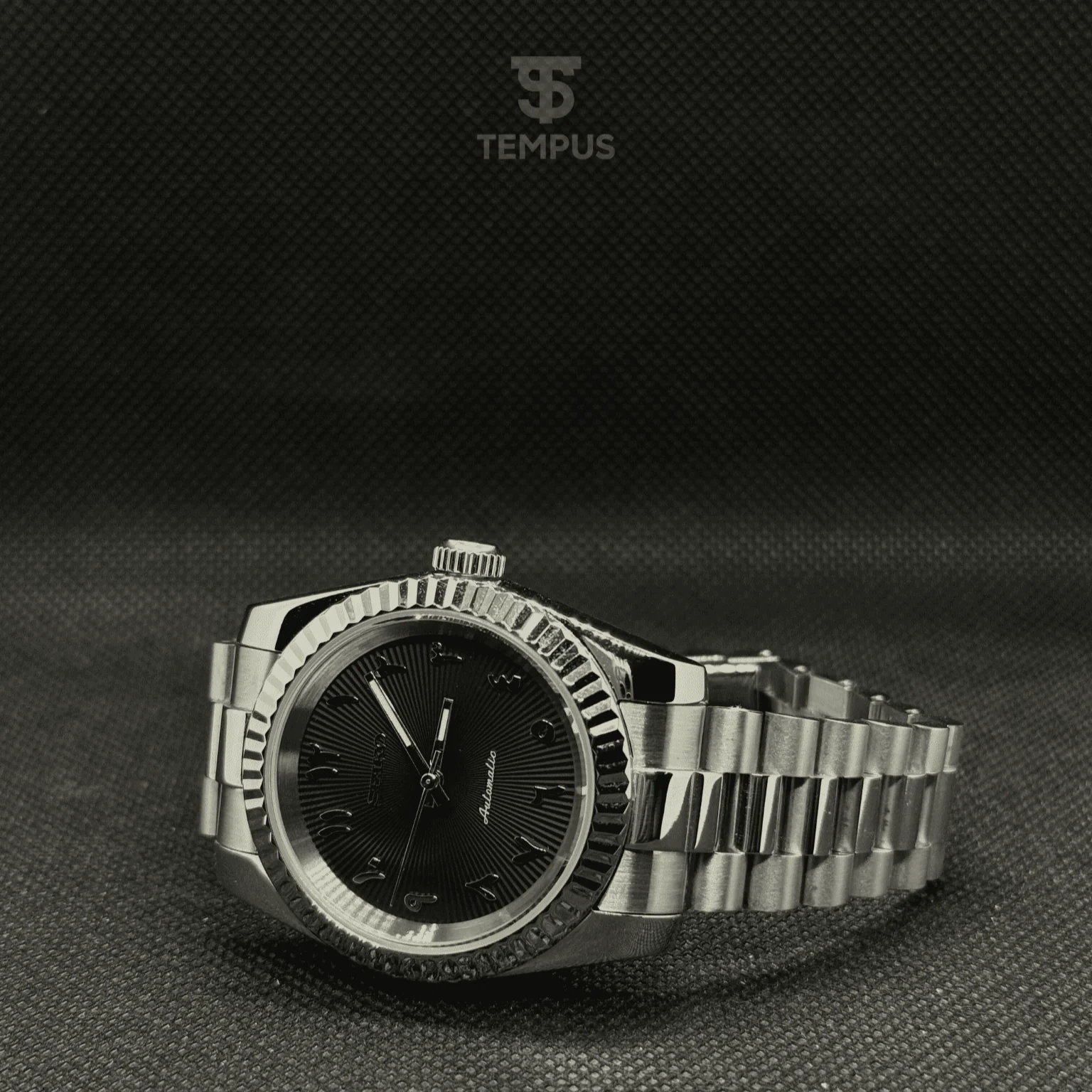 Datejust Mod- Textured Arabic Black - Image 2