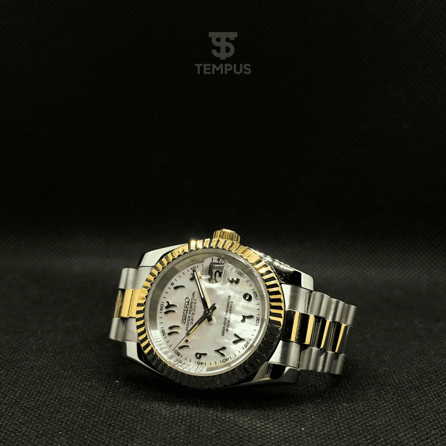 Datejust Mod - Arabic Two-Tone Pearl Gold - Image 2
