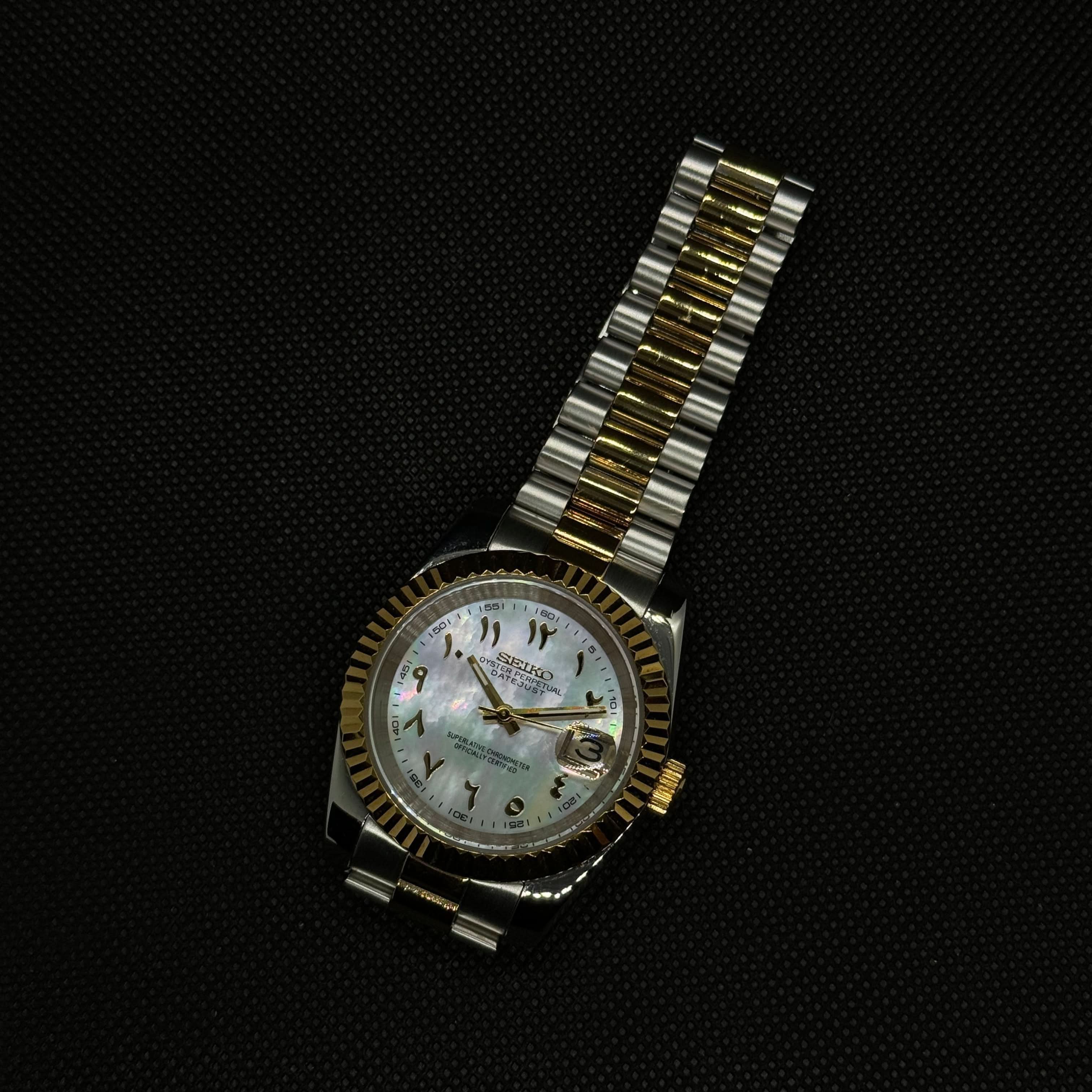 Datejust Mod - Arabic Two-Tone Pearl Gold - Image 5
