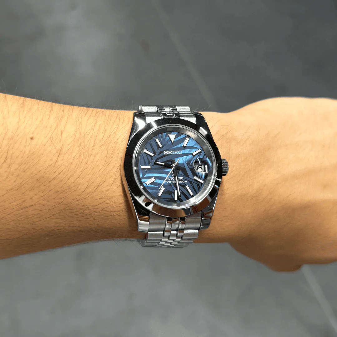 Datejust Mod - Palm Leaf Smooth Blue - Image 2