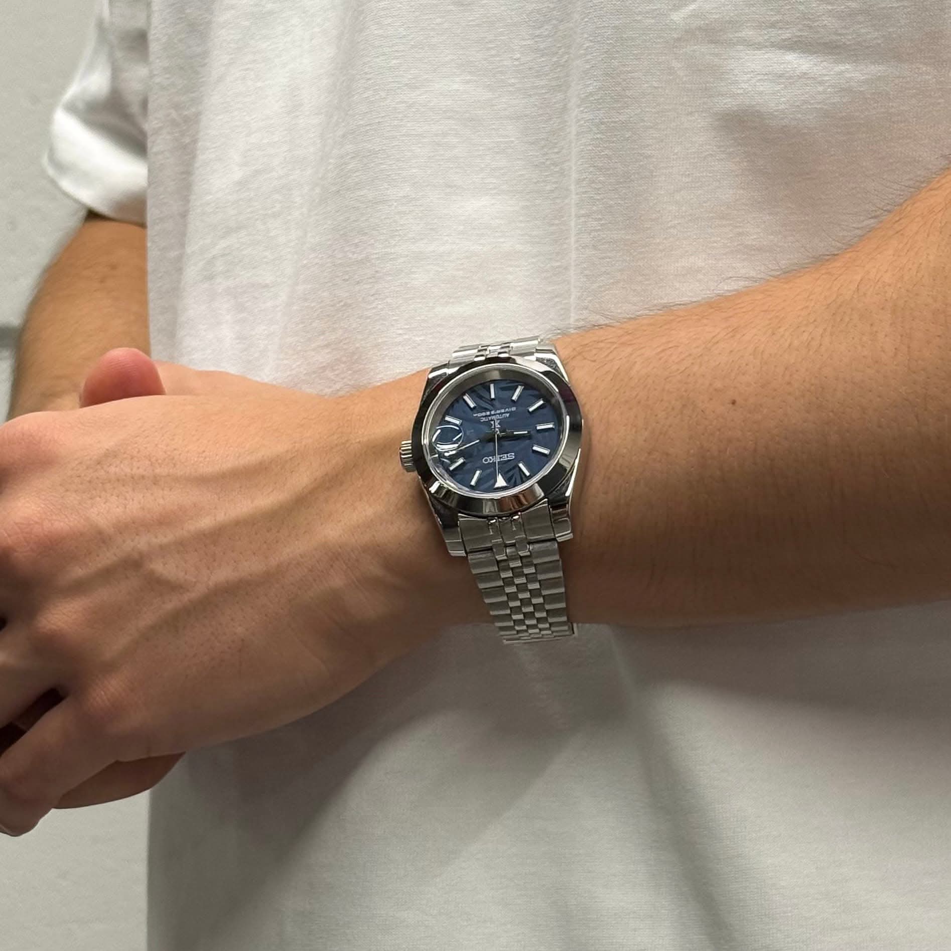 Datejust Mod - Palm Leaf Smooth Blue - Image 3