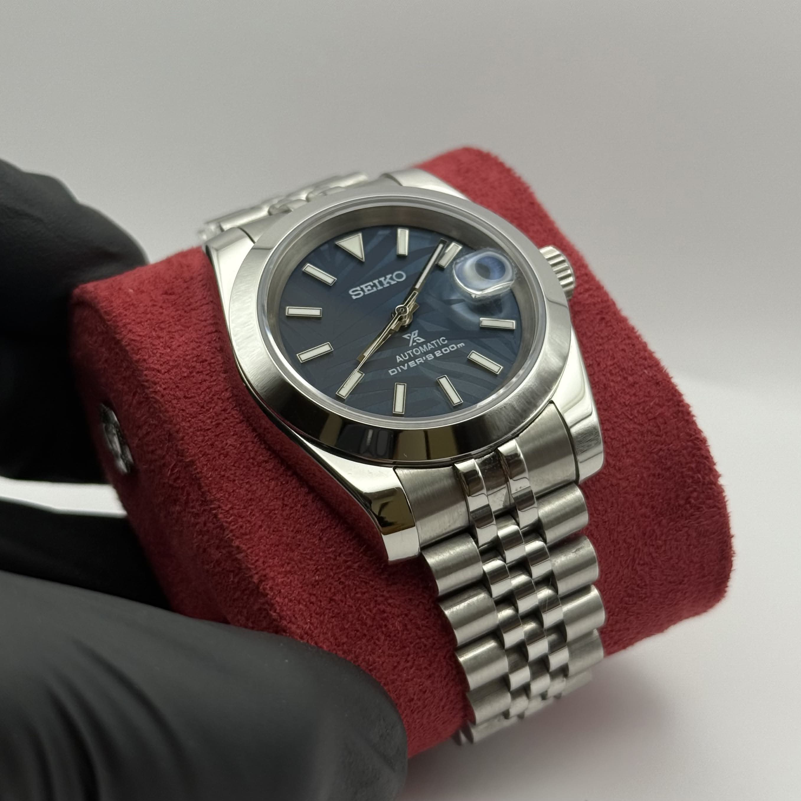 Datejust Mod - Palm Leaf Smooth Blue - Image 6