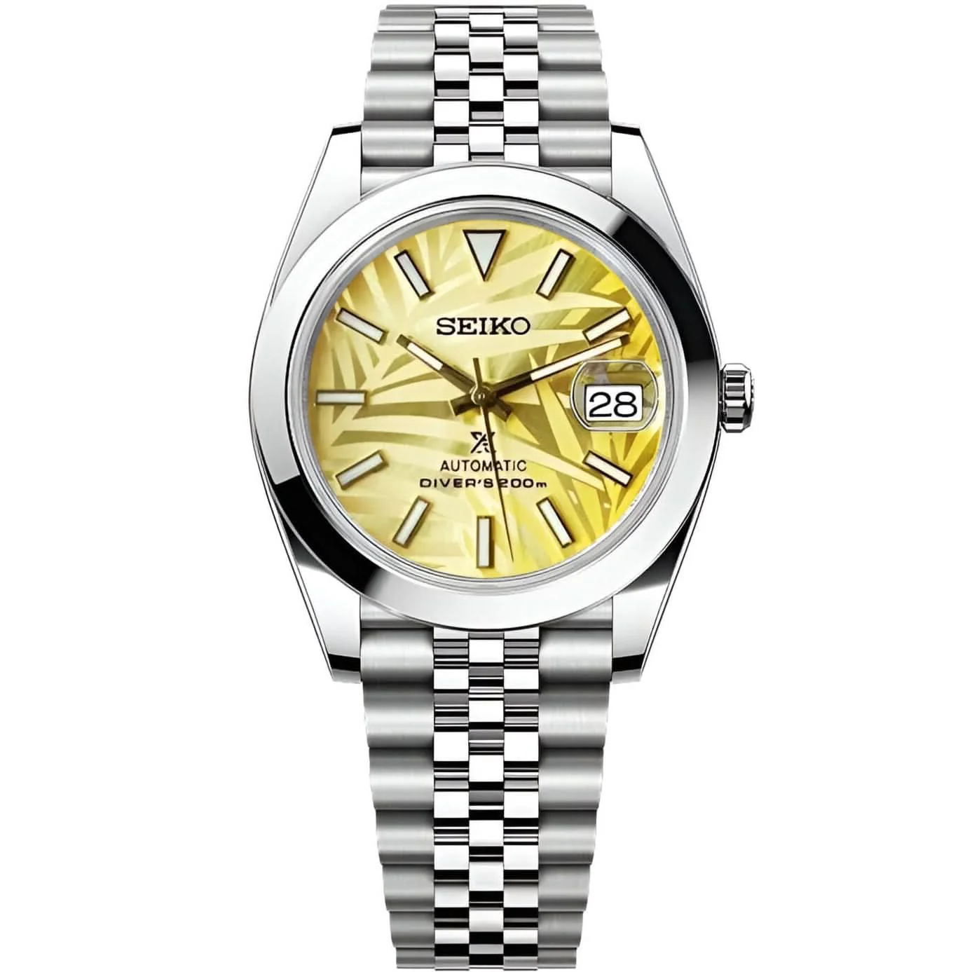 Datejust Mod - Palm Leaf Smooth Yellow - Image 2