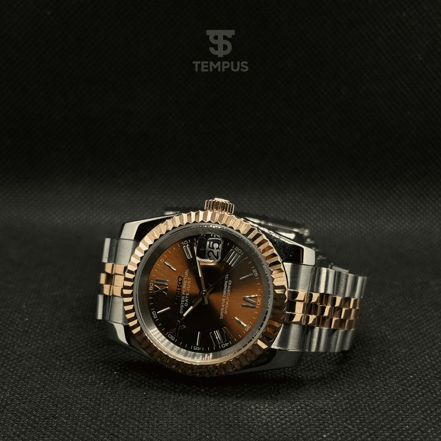 Datejust Mod - Roman Two-Tone Chocolate - Image 2